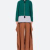 Cropped Zipper Blouse