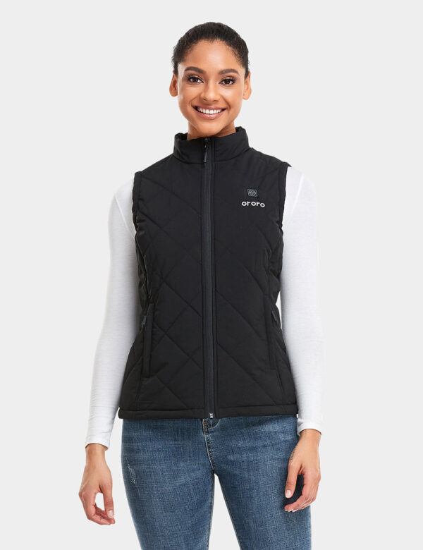 Women's Lightweight Quilted Heated Vest | 4 Heating Zones | ororo®