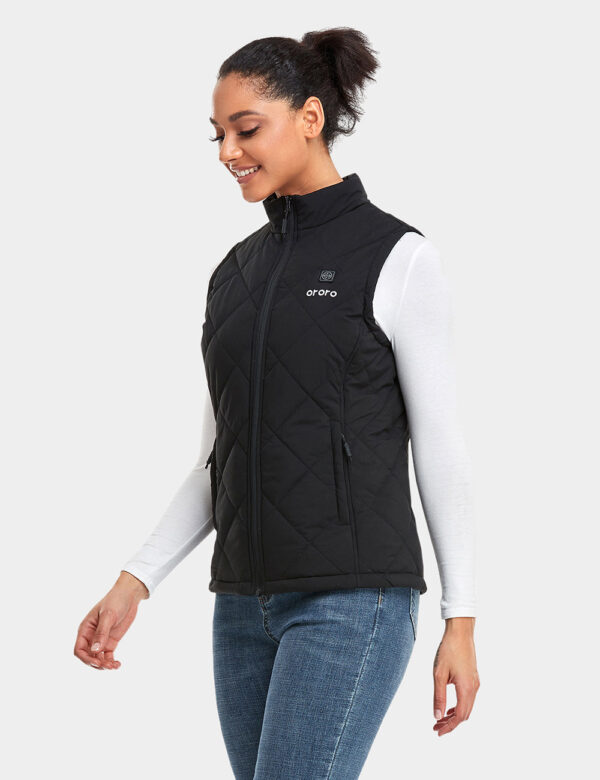 Women's Lightweight Quilted Heated Vest | 4 Heating Zones | ororo®