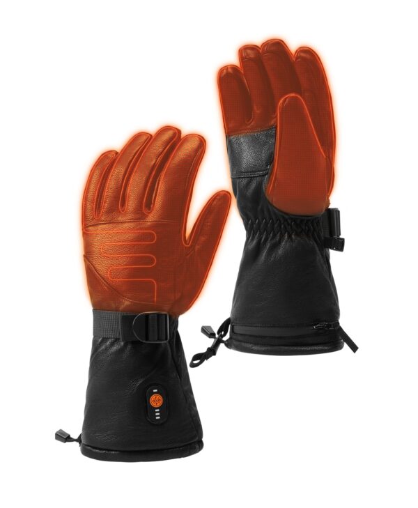 Unisex Heated Sheep Leather Gloves | Gloves for Winter | ororo®